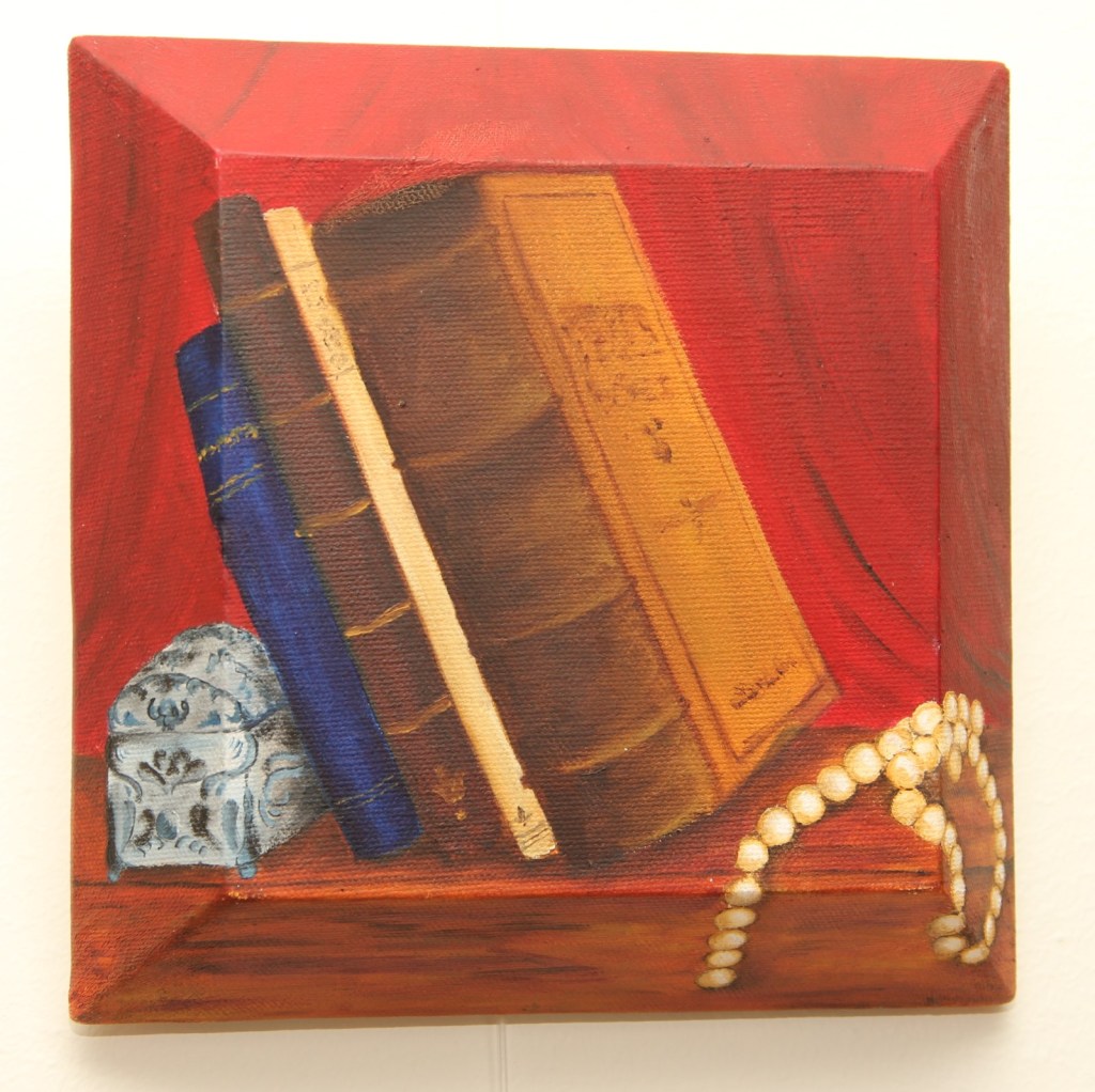 Olja på djup duk 20 x 20 cm 800 kr