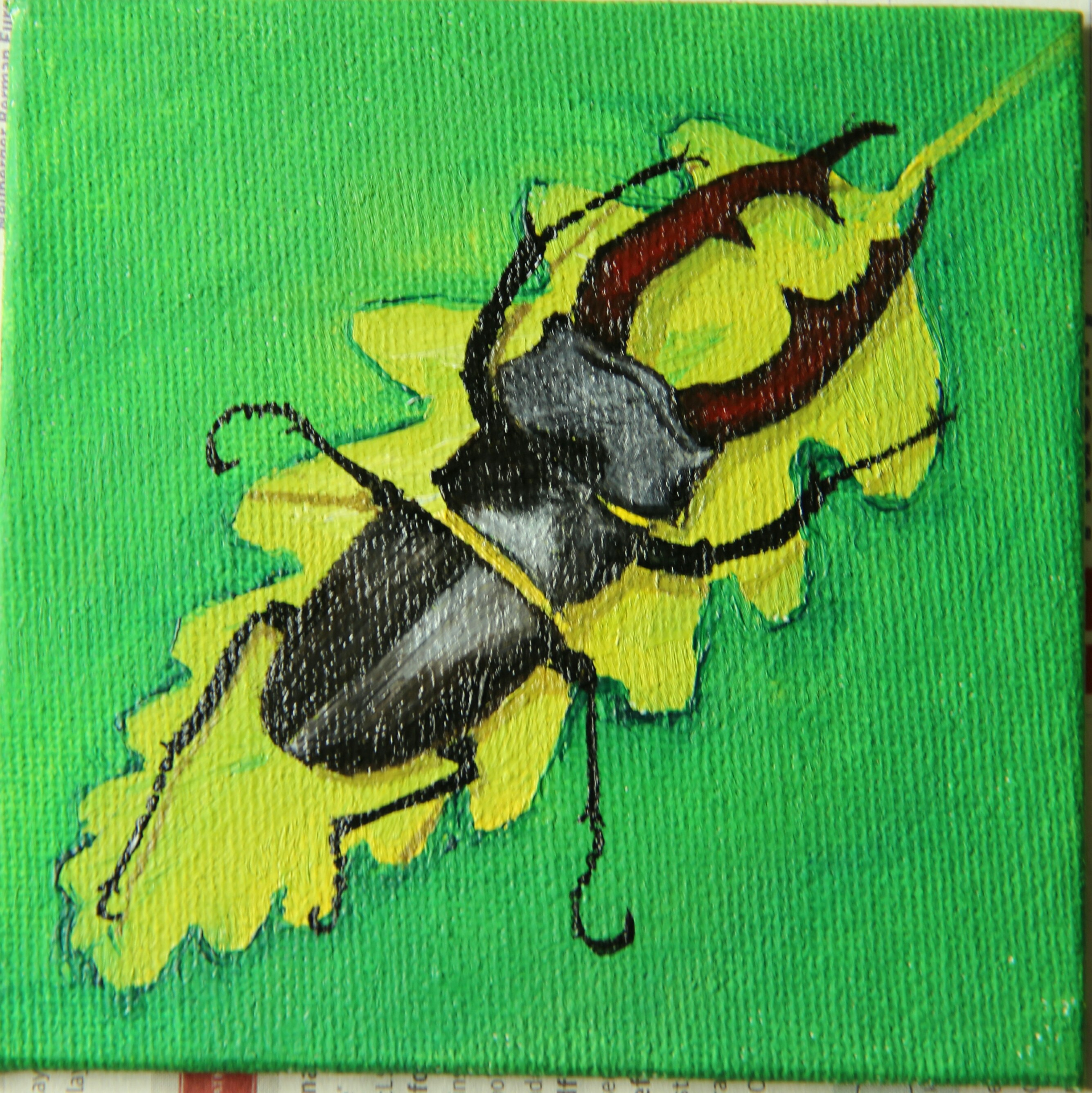 Olja på pannå 10 x 10 cm 200 kr